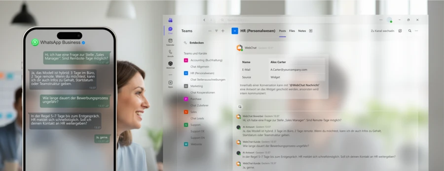 WhatsApp und Teams WhatsApp und Teams