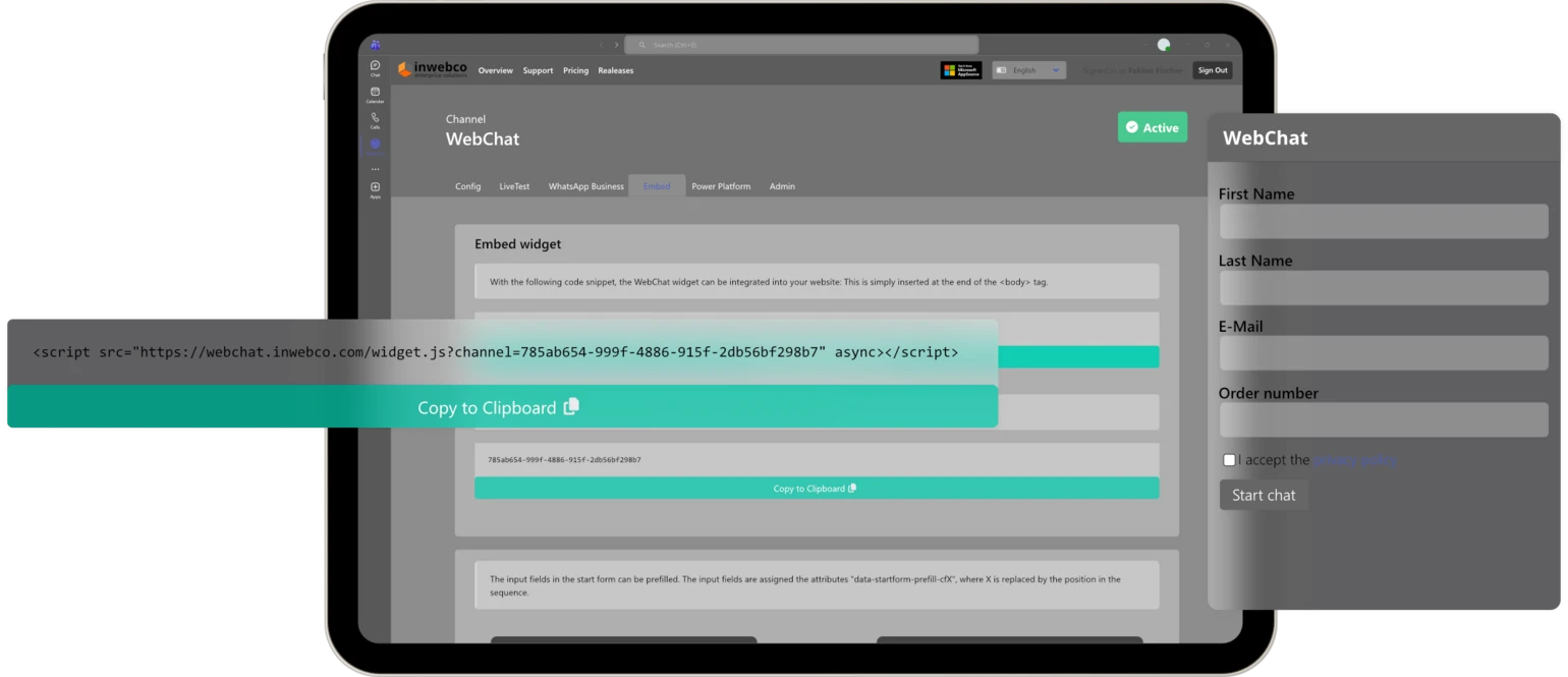 Integration into the web
