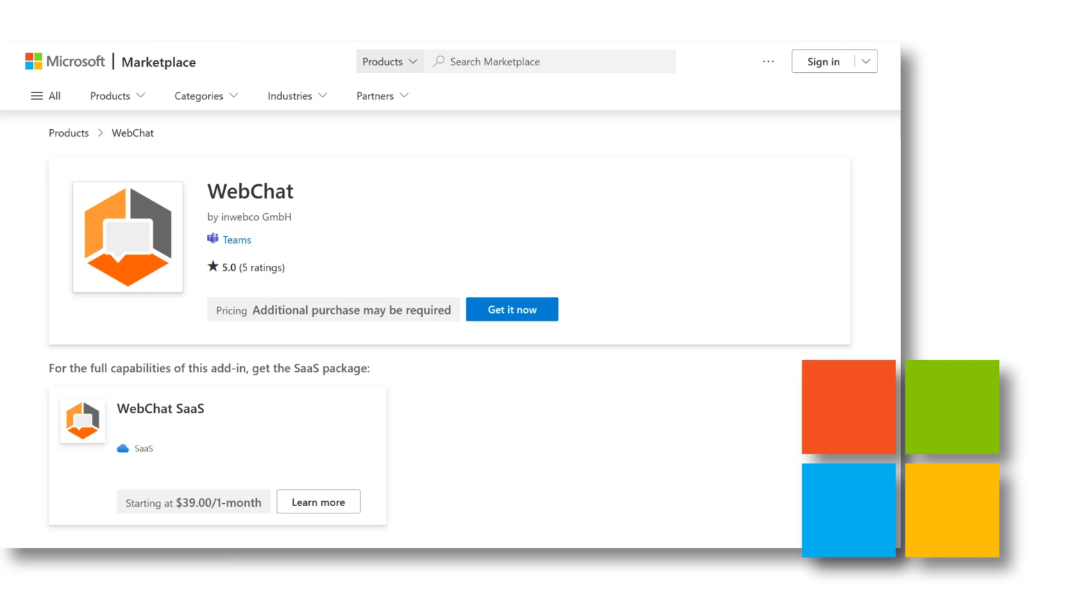 Ouvrir Microsoft Marketplace